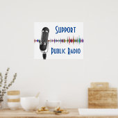 Ondersteuning publieke radio poster (Keuken)