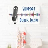 Ondersteuning publieke radio spandoek (Insitu)