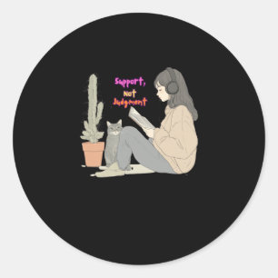 Ondersteuning Ronde Sticker