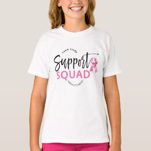 Ondersteuning Squad Borstkanker Roze Lint T-shirt