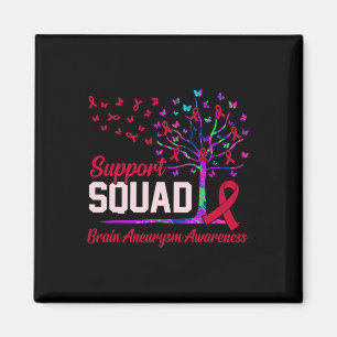 Ondersteuning Squad Brain Aneurysm Awareness Maand Magneet