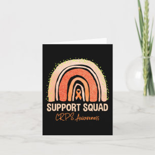 Ondersteuning Squad CRPS Awareness Rainbow Oranje  Kaart