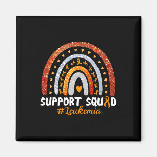Ondersteuning Squad Leukemia Awareness Oranje Ribb Magneet