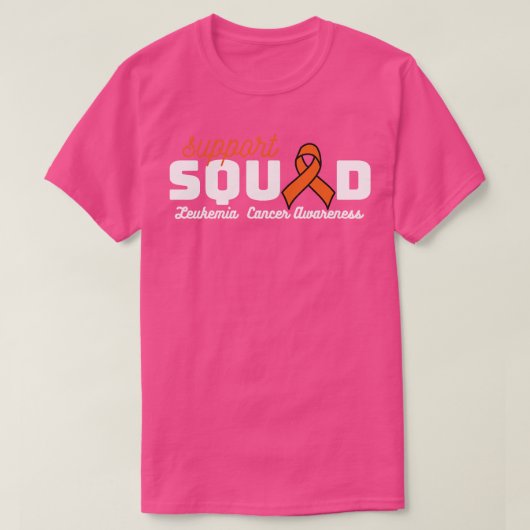 Ondersteuning Squad Leukemie 1 T-shirt (Design voorkant)