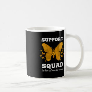 Ondersteuning squad leukemie kankerbewustzijn bloe koffiemok