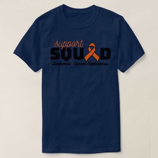 Ondersteuning squad leukemie t-shirt (Design voorkant)