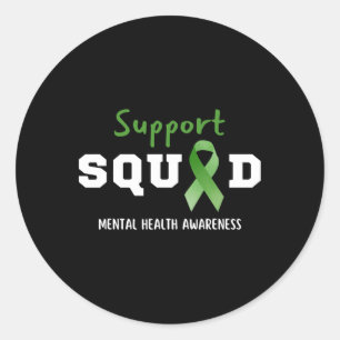 Ondersteuning Squad Mental Health Awareness Fun Gr Ronde Sticker