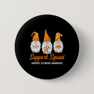 Ondersteuning Squad Ribbon Multiple Sclerose Aware Ronde Button 5,7 Cm