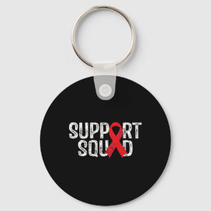 Ondersteuning Squad T-shirt Blood Cancer Awareness Sleutelhanger