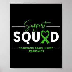 Ondersteuning Squad TBI Traumatisch Hersenletsel B Poster