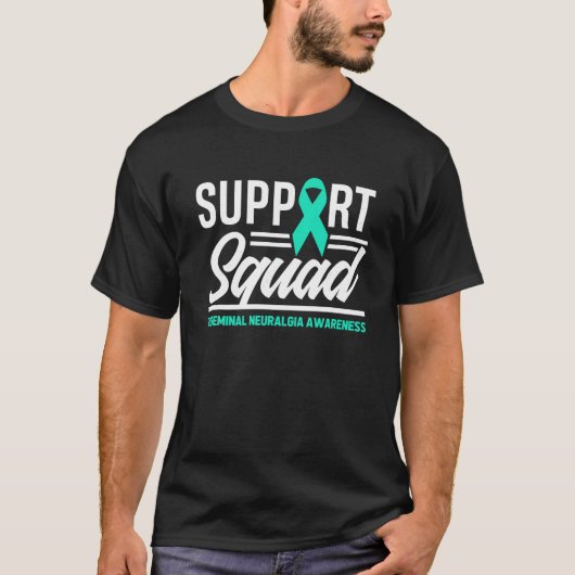 Ondersteuning Squad Trigeminale Neuralgie Bewustzi T-shirt (Voorkant)