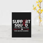 Ondersteuning Squad Warrior Brain Aneurysm Awarene Kaart (Gele Bloem)