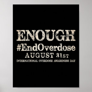 Ondersteuning Stop Overdosering Internationale Ove Poster