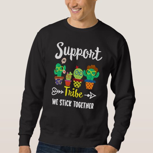 Ondersteuning Tribe School Cactus Crew Support Tea Trui (Voorkant)