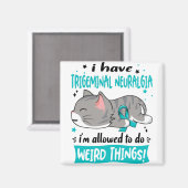 Ondersteuning Trigeminal Neuralgia Awareness Ribbo Magneet (Voorkant / Achterkant)