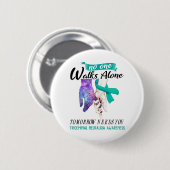 Ondersteuning Trigeminal Neuralgia Awareness Ribbo Ronde Button 5,7 Cm (Voorkant /achterkant)