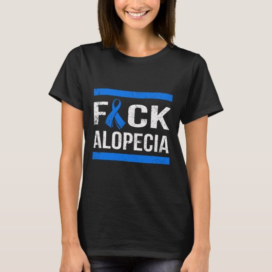 Ondersteuning van alopecia-bewustwording t-shirt (Voorkant)