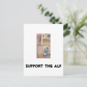 Ondersteuning van de ALF Briefkaart (Staand voorkant)