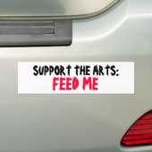 ONDERSTEUNING VAN DE ARTS: VOET ME bumpersticker (Op auto)