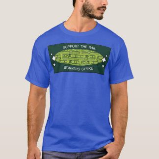 Ondersteuning van de RMT voor treinpersoneel T-shirt
