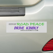 ONDERSTEUNING VAN DE WEG VREDE BUMPERSTICKER (Op auto)