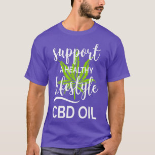 Ondersteuning van een gezonde levensstijl CBD Olie T-shirt