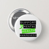 Ondersteuning van geestelijke gezondheid ronde button 5,7 cm (Voorkant /achterkant)