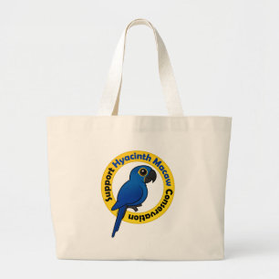 Ondersteuning van het behoud van de hyacinth Macaw Grote Tote Bag