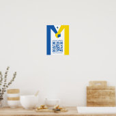 Ondersteuning van het Oekraïense QR-Poster Poster (Keuken)