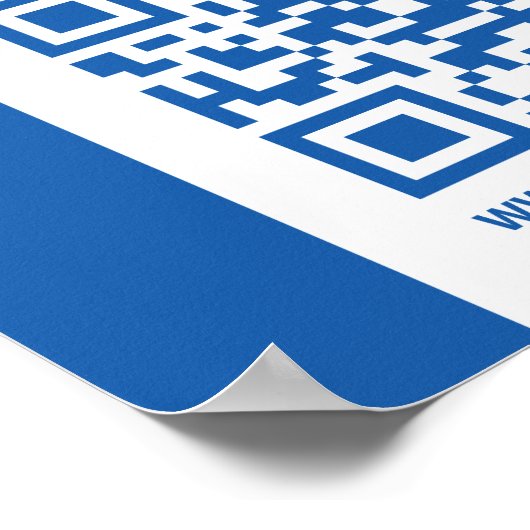 Ondersteuning van het Oekraïense QR-Poster Poster (Hoek)