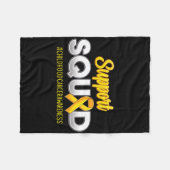 Ondersteuning van kankerbestrijding bij kinderen i fleece deken (Voorkant (Horizontaal))