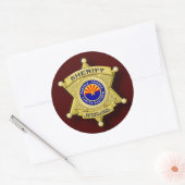 Ondersteuning van Law Enforcement sticker (dark-la (Envelop)