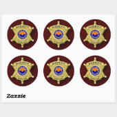 Ondersteuning van Law Enforcement sticker (dark-la (Vel)