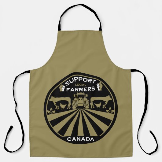 Ondersteuning van lokale Canadese Boerderij produc Schort (Voorkant)