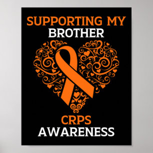 Ondersteuning van mijn broer RSD CRPS Awareness Mo Poster