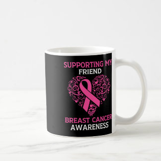 Ondersteuning van mijn vriend Breast Cancer Awaren Koffiemok