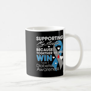 Ondersteuning van mijn zus T1d Diabetische Type 1  Koffiemok