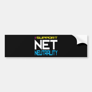 Ondersteuning van nettoneutraliteit bumpersticker
