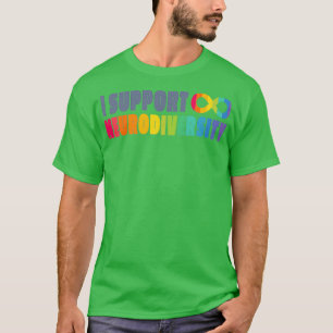 Ondersteuning van neurodiversiteit t-shirt