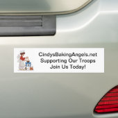 Ondersteuning van onze Bumpersticker van de troepe (Op auto)