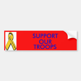 ONDERSTEUNING VAN ONZE TROEPEN BUMPERSTICKER