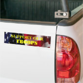 ONDERSTEUNING VAN ONZE TROEPEN BUMPERSTICKER (Op Truck)