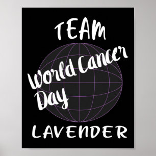 Ondersteuning van overlevenden van kanker Wereldka Poster