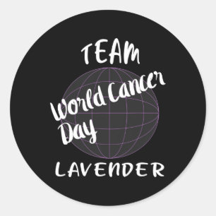 Ondersteuning van overlevenden van kanker Wereldka Ronde Sticker