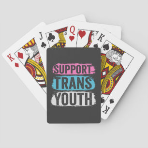 Ondersteuning van trans-jongeren in nood gendergel pokerkaarten