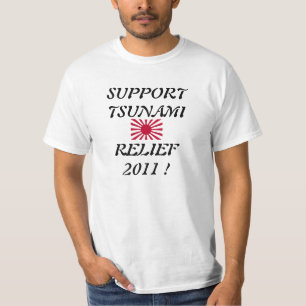 ONDERSTEUNING VAN TSUNAMI-RELIEF T-SHIRT