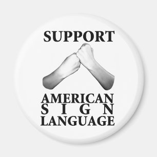 Ondersteuning voor Amerikaanse gebarentaal (achter Magneet
