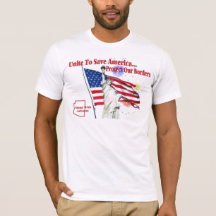 Ondersteuning voor Arizona SB 1070 - Eenvoudig Ame T-shirt