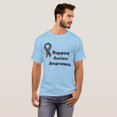 Ondersteuning voor Autism Ribbon T-Shirt (Voorkant volledig)