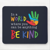 Ondersteuning voor autisme in uw wereld muismat (Voorkant)